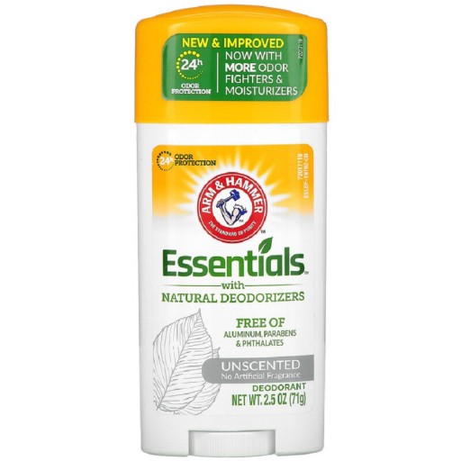 مزيل التعرق ستك ايسينشيالز بدون رائحة 71 غم Essentials With Natural Deodorizers Stick Unscented 71 g
