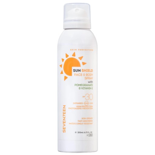 بخاخ واقي من الشمس للوجه والجسم بعامل حماية 30، 200 مل Sun Shield Face & Body Spray SPF 30, 200 ml