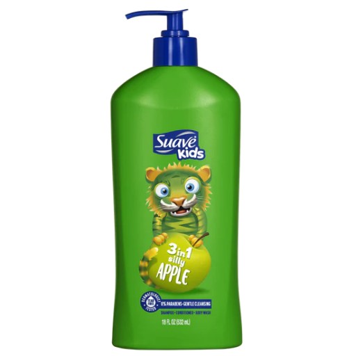 شامبو وبلسم وغسول للجسم سيلي أبل 3 في 1 Silly Apple 3-in-1 Shampoo, Conditioner, Body Wash
