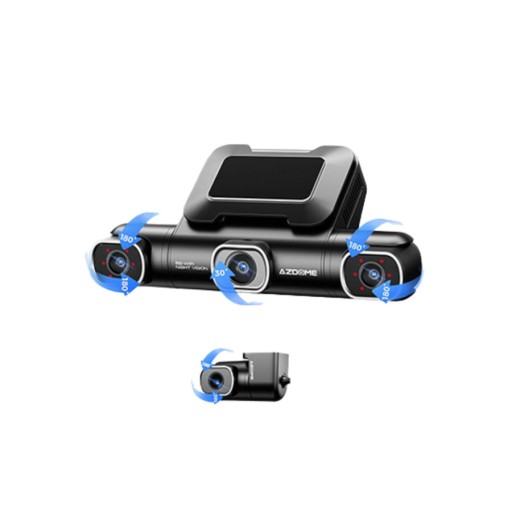 كاميرا DashCam M660 رباعية القنوات بدقة 4K مع بطاقة TF سعة 128 جيجابايت DashCam M660 4 Channels 4K with 128GB TF card