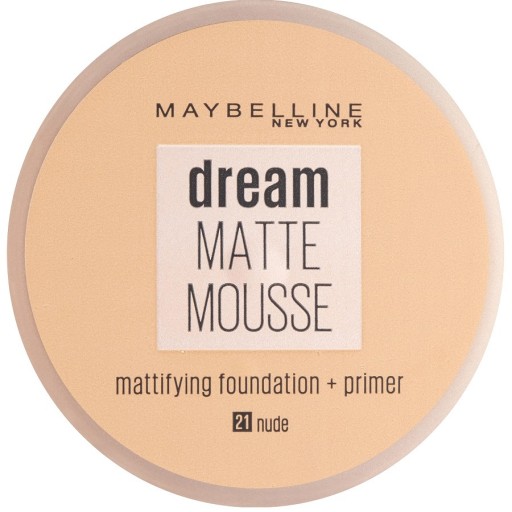 كريم اساس موس بلمسة نهائية خالية من اللمعان 18 غم Dream Matte Mousse Foundation 18 g