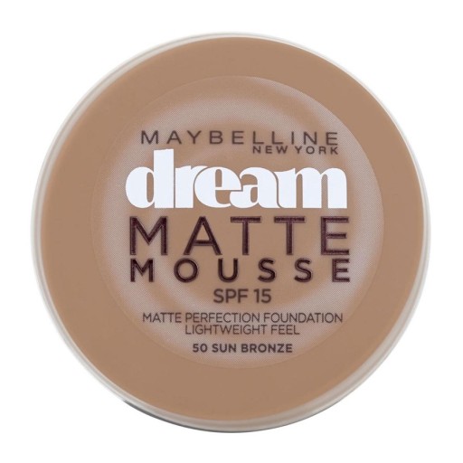 كريم اساس موس بلمسة نهائية خالية من اللمعان 18 غم Dream Matte Mousse Foundation 18 g