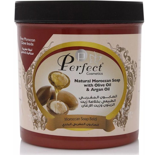 صابون مغربي طبيعي بخلاصة زيت الزيتون والارغان 1000 مل Morrocan Soap with Olive Oil & Argan Oil 1000 ml