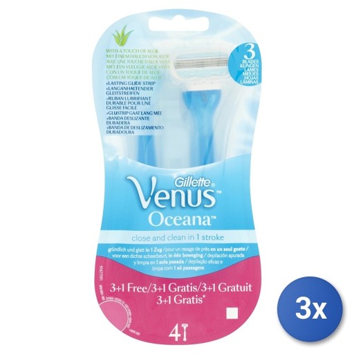شفرات حلاقة فينوس أوشيانا 4 قطع Venus Oceana Disposable Razors 4 PCS