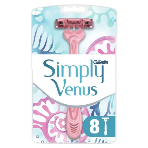 شفرة حلاقة سيمبلي فينوس 8 قطع Simply Venus Razor 8 PCS