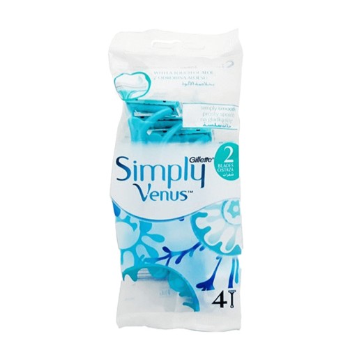 شفرات حلاقة سيمبلي فينوس 4 قطع Simply Venus Razors 4 Pcs