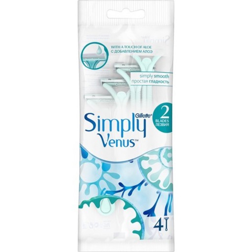 شفرات حلاقة سيمبلي فينوس 4 قطع Simply Venus Razor Blade 4 Pieces