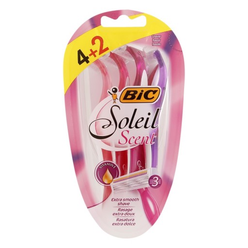 شفرات حلاقة سوليل سينت للنساء 6 قطع Soleil Scent Razors for Women 6 PCS