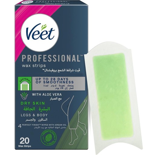 شرائح شمعية ايزي جل للبشرة الجافة 20 قطعة Easy Gel Wax Strips Dry Skin 20 PCS
