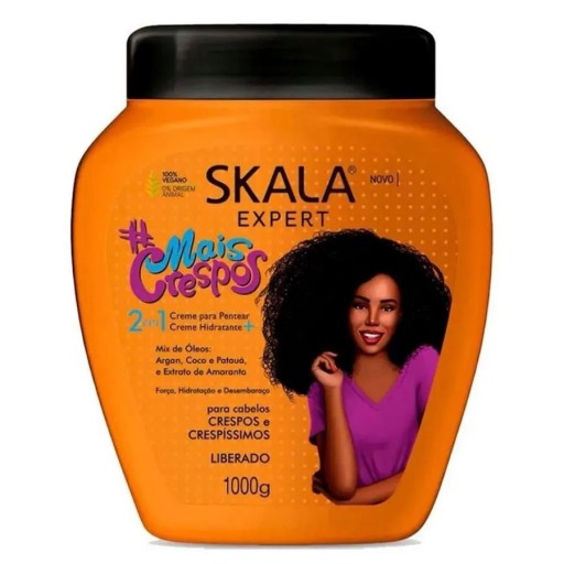 كريم الشعر ميس كريسبوس 2 في 1, 1000 غم Mais Crespos 2 in 1 Hair Cream 1000 g