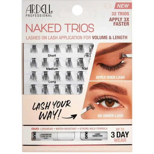 رموش صناعية فردية Individual False Eyelashes Naked Trios