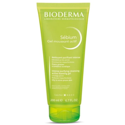 جل تنظيف الوجه سيبيوم موسانت أكتيف 200 مل Sebium Gel Moussant Actif 200 ml