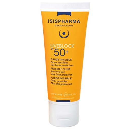 واقي شمس شفاف بعامل حماية 50, 40 مل Uveblock Fluid Invisible SPF 50, 40 ml