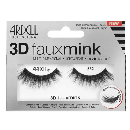 رموش صناعية ثلاثية الأبعاد من المنك 852 3D Faux Mink Lash Strip Lashes 852