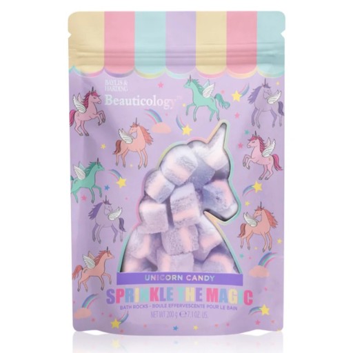 مكعبات الاستحمام الفوار يونيكورن 200 غم Beauticology Unicorn Bath Rocks 200 g