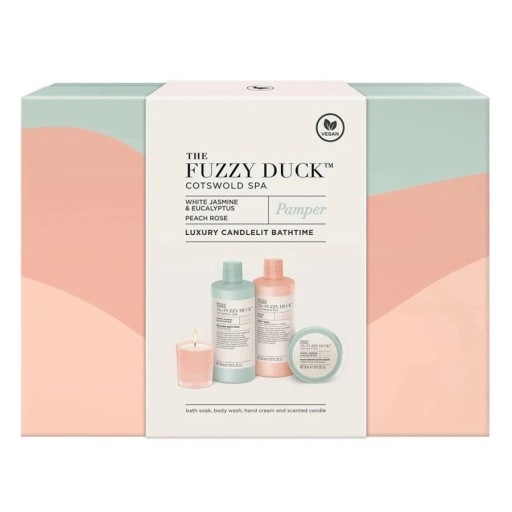 مجموعة ذا فوزي داك الفاخرة 4 قطع The Fuzzy Duck Luxury Candlelit Set 4 PCS