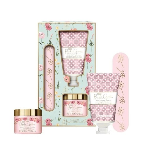 مجموعة هدايا مانيكير رويال جاردن الفاخرة 3 قطع Royale Garden Luxury Manicure Gift Set 3 PCS