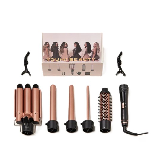 مكواة تجعيد الشعر 9 قطع Hair Curler 9 PCS