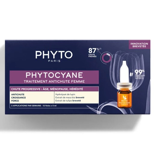 فيتوسيان علاج تساقط الشعر التقدمي للنساء 12*5 مل Phytocyane Progressive Hair Loss Treatment for Women 12*5 ml