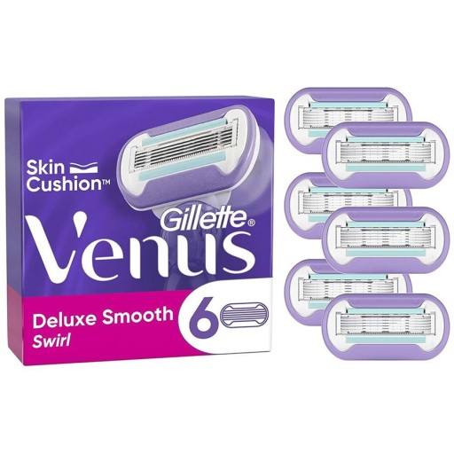 شفرات  ديلوكس سموث سويرل 6 قطع Deluxe Smooth Swirl Razors 6 PCS