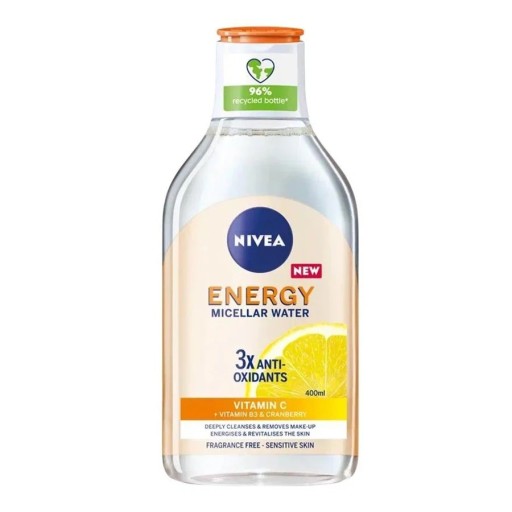 ميسيلار إنرجي بفيتامين ج+بي3 400 مل Energy Micellar face fluid with vitamin C+B3 400 ml