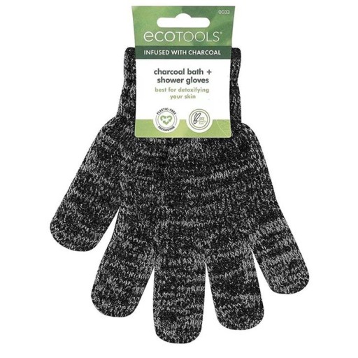 قفازات استحمام بالفحم Charcoal Infused Bath & Shower Gloves