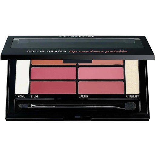 باليت كونتور الشفاه كولور دراما 01 كريمسون فيكسن Color Drama Lip Contour Palette 01 Crimson Vixen