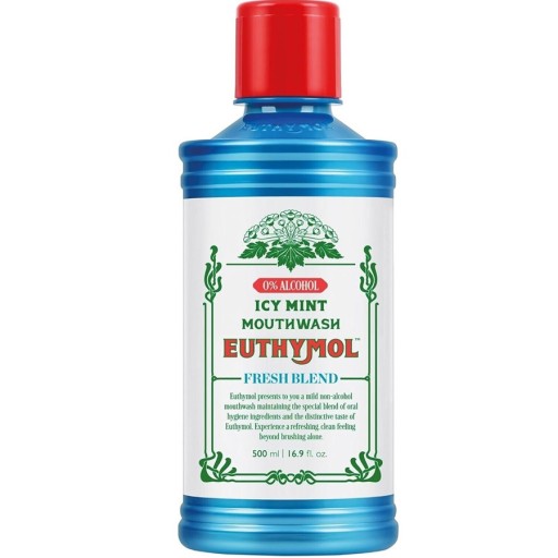 غسول الفم بالنعناع المثلج خالي من الكحول 500 مل Mouthwash Icy Mint Alcohol Free 500 ml