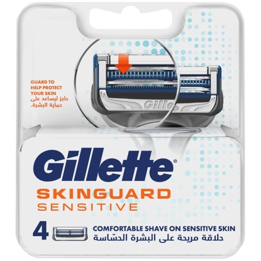 شفرات حلاقة للبشرة الحساسة 4 قطع Skinguard Sensitive Razor Blades 4 PCS