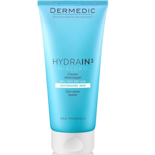 غسول بالهاليرونيك اسيد والفيتامينات للترطيب والنضارة 1+1 Hydrain3 Hialuro Cream Cleansing Gel 1+1