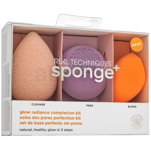 مجموعة ماكياج بلندرز جلو راديانس للبشرة 3 قطع Makeup Blenders Glow Radiance Complexion Kit 3 PCS