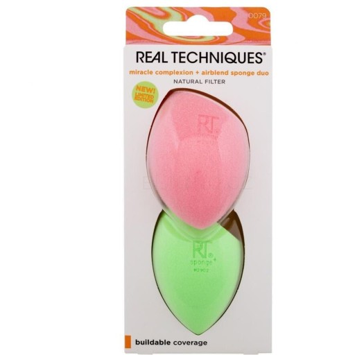 ميراكل اسفنجة ماكياج ثنائية 2 قطعة Makeup Sponge Duo Miracle Complexion Airblend 2 PCS