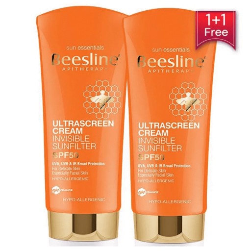 كريم الترا سكرين بعامل حماية من الشمس غير المرئي 50, 1+1 Ultra Screen Cream Invisible Sun filter SPF 50 1+1