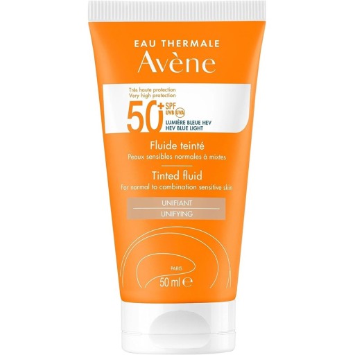 كريم واقي الشمس ملون بعامل حماية 50, 50 مل Tinted Sunscreen Cream with SPF 50, 50 ml