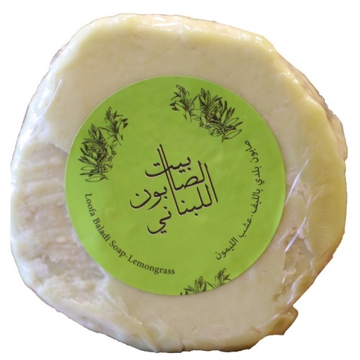 صابون بلدي بالليف عشب الليمون 300 غم Loofa Baladi Soap Lemongrass 300g
