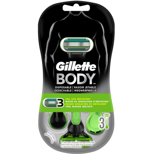شفرات حلاقة للجسم استعمال مرة واحدة 3 قطع Body Disposable Razor Pack Of 3