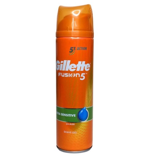 جل الحلاقة فيوجن 5 بالصبار للبشرة الحساسة 200 مل Fusion 5 Shave Gel Ultra Sensitive Aloe 200 ml