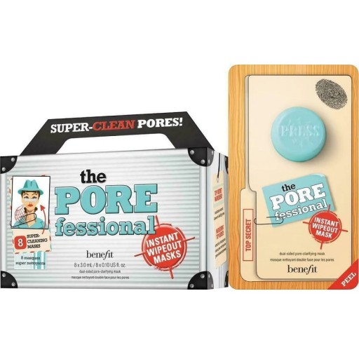 مجموعة مكونة من 8 ماسكات لتنظيف المسام. The Porefessional Instant Wipeout Masks 8x3 ml