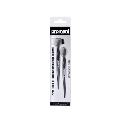 بروماني شفرات حلاقة للحاجب 2 قطعة Promani 2 PCS Touch Up Eyebrow Razors With Groomer