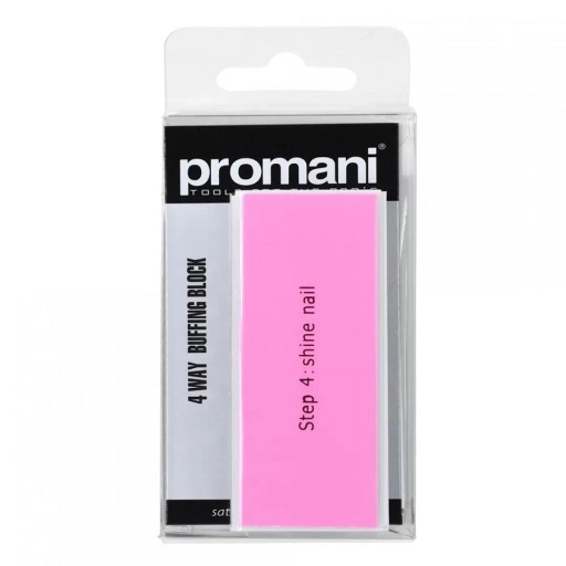 مبرد تلميع الاظافر باربع اوجه متعدد الاستخدامات Promani 4 Stage Nail Polishing File