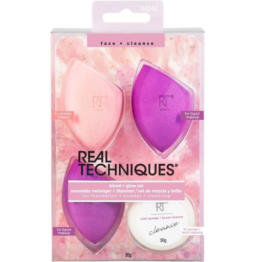 مجموعة اسفنجات مكياج الوجه بليند + جلو 4 قطع Blend + Glow Blenders Set 4 PCS
