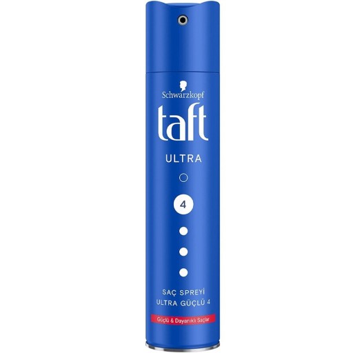 تافت بخاخ تثبيت الشعر بتثبيت قوي جدا (4) 250 مل Taft Ultra Hair Lacquer Ultra Strong (4) 250 ml