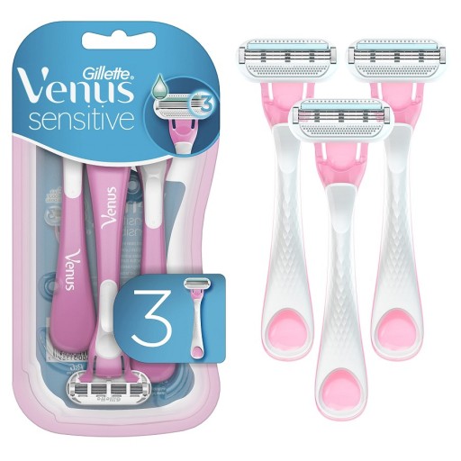 ماكينة حلاقة للبشرة الحساسة 3 قطع Sensitive Skin Razor 3 PCS