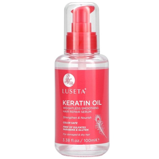 سيروم لاصلاح وتنعيم الشعر بزيت الكيراتين 100 مل Keratin Oil Weightless Smoothing Hair Repair Serum 100 ml