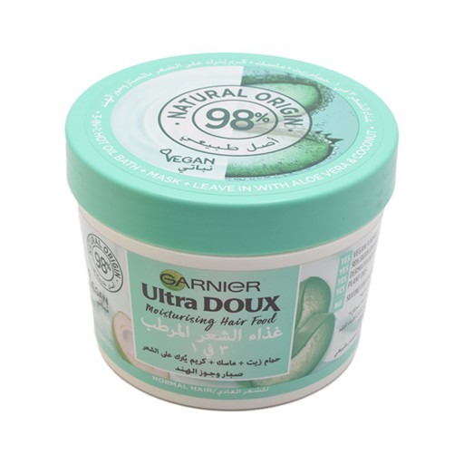 كريم الشعر المرطب 3 في 1 بالصبّار وجوز الهند 390 مل Hair Food Cream 3 In 1 With Aloe Vera & Coconut 390 ml