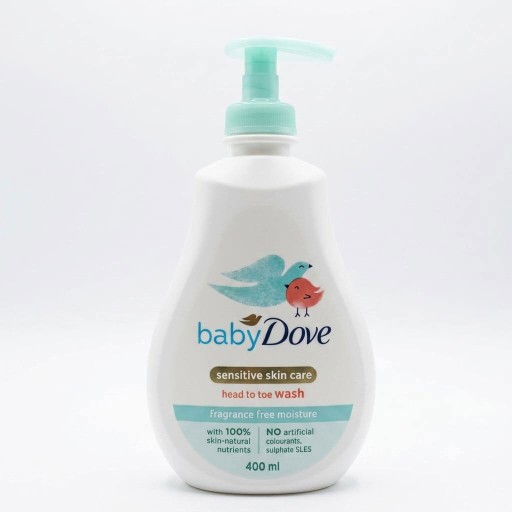 غسول الشعر والجسم للبشرة الحساسة 400 مل Head to Toe Wash Sensitive Moisture 400 ml