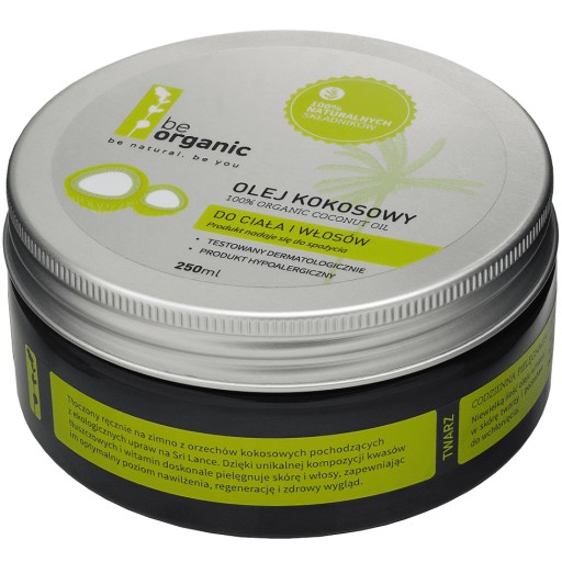 زيت جوز الهند العضوي 250 مل Organic Coconut Oil 250 ml