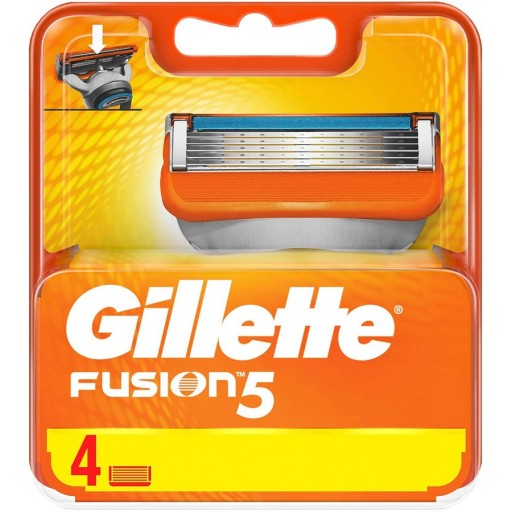 ماكنة حلاقة فيوجن مع 4 رؤوس اضافية Fusion Razor with 4 Blade Refills