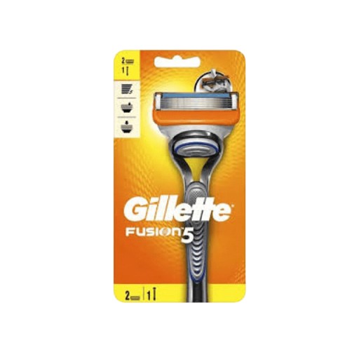 ماكينة حلاقة فيوجن 5 مع رأسين اضافيين Fusion 5 Razor With 2 Blades Refills