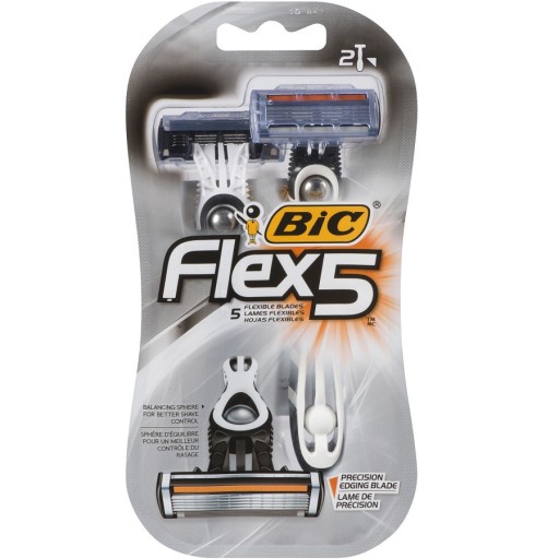 ماكنة حلاقة فلكس بخمس شفرات مرنة قطعتين Flex 5 Flexibile Blade 2 PCS